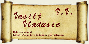 Vasilj Vladušić vizit kartica